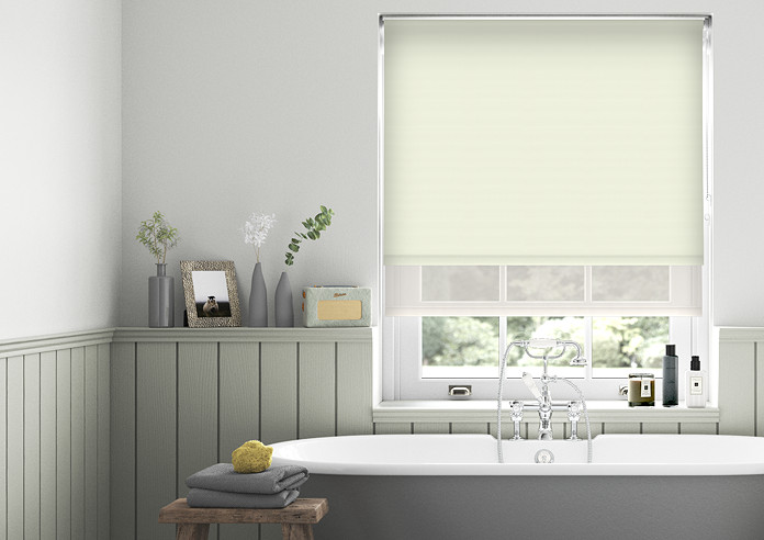 Rimini (Blackout), Cream & Shimmer Barley - Double Roller Blind - Image 3